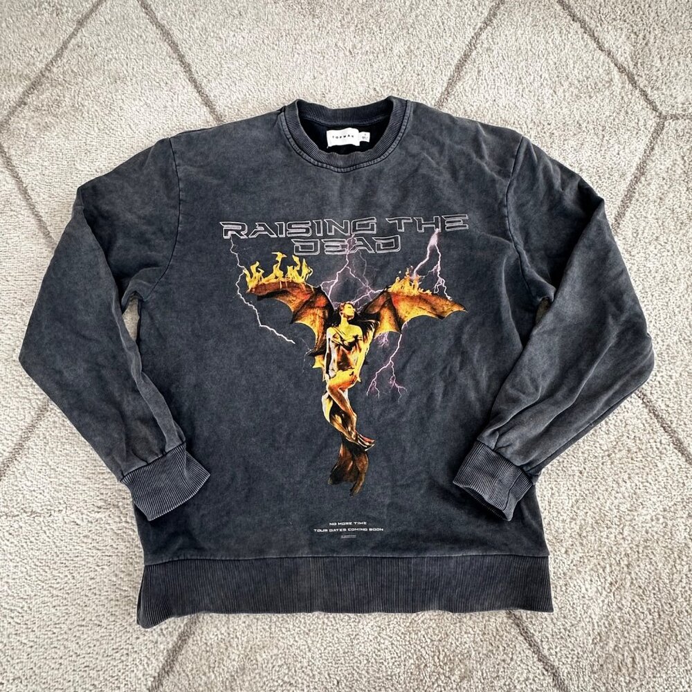 Topman “Raising the Dead” Vintage Gothic Rock Band Style Graphic Sweatshirt